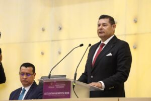 Seguridad, justicia y riqueza comunitaria, los tres pilares de mi administración: Alejandro Armenta en su Primer Informe.