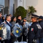 Equipa Lupita Cuautle a Policía y Protección Civil de San Andrés Cholula