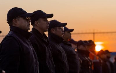 Equipa Lupita Cuautle a Policía y Protección Civil de San Andrés Cholula.