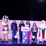 Se ilumina San Andrés Cholula con encendido de Árboles Navideños