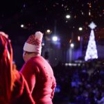 Se ilumina San Andrés Cholula con encendido de Árboles Navideños