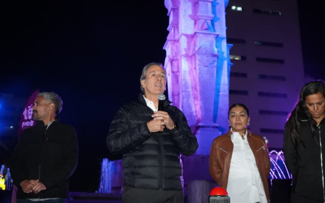 Inaugura Pepe Chedraui mantenimiento integral de la Fuente de los Frailes.