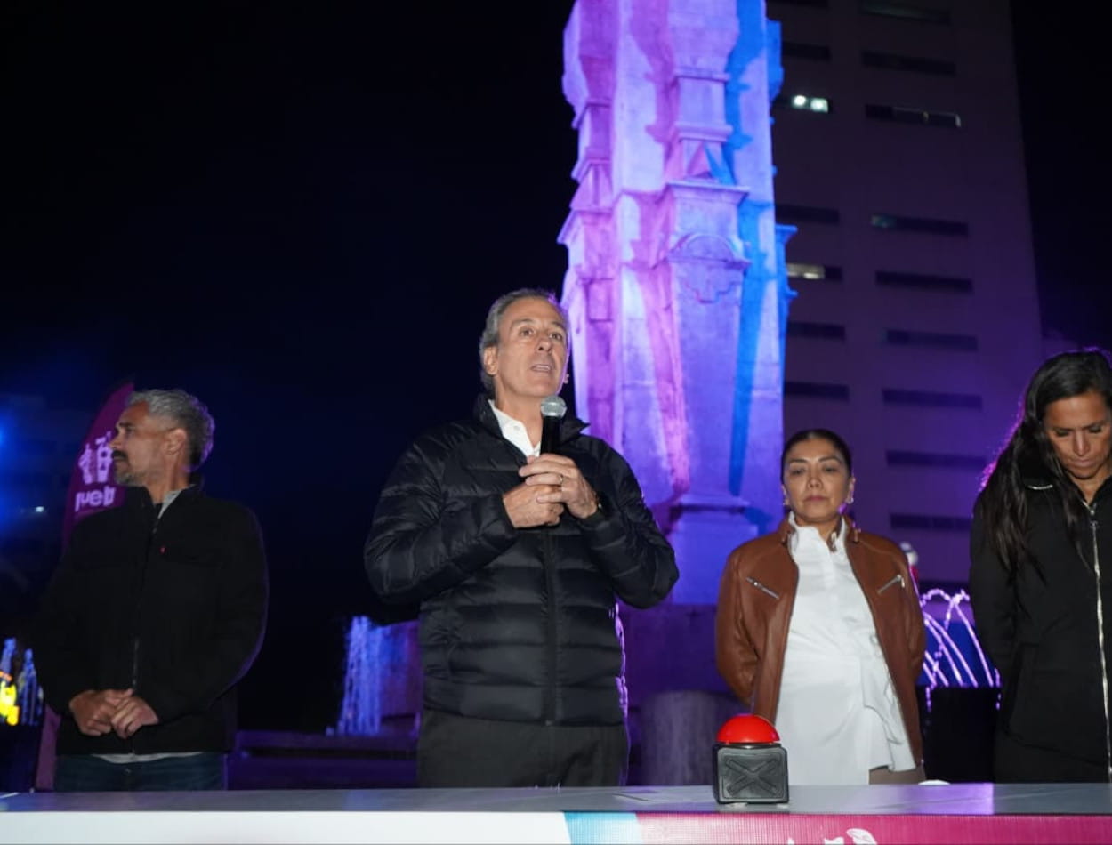 Inaugura Pepe Chedraui mantenimiento integral de la Fuente de los Frailes