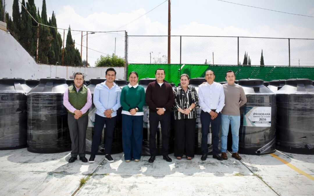 AVANZA “CADENA DE VIVIENDA 2026”: GOBIERNO DE TEXMELUCAN BENEFICIA A 500 HOGARES CON ENTREGA DE TINACOS