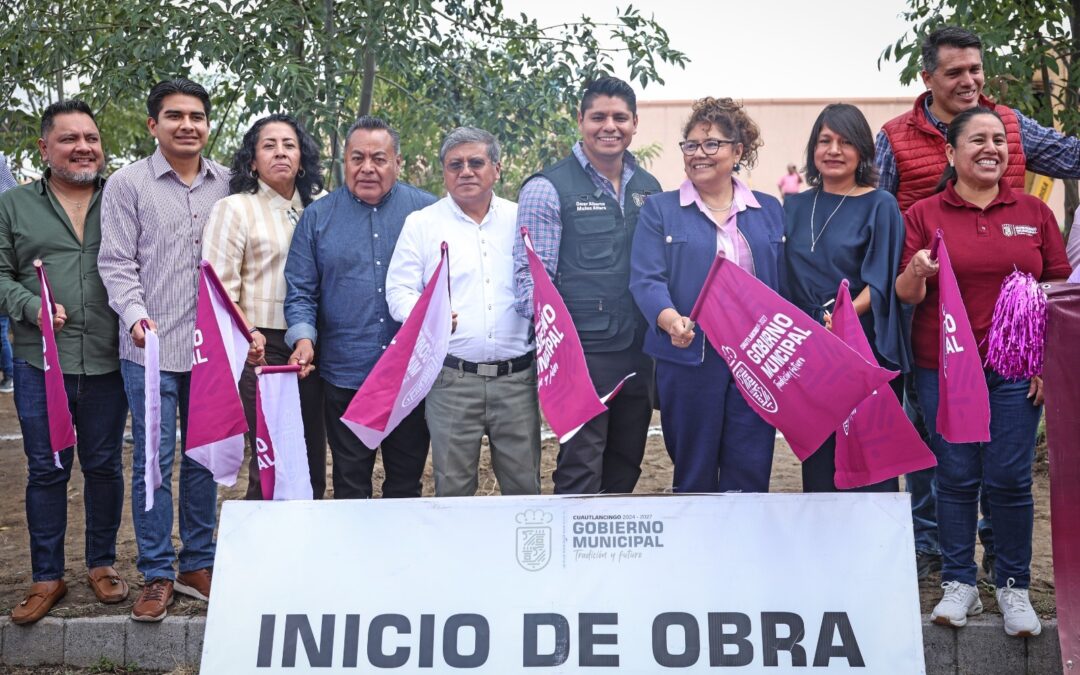 Omar Muñoz inicia construcción de Estancia de Día en Cuautlancingo