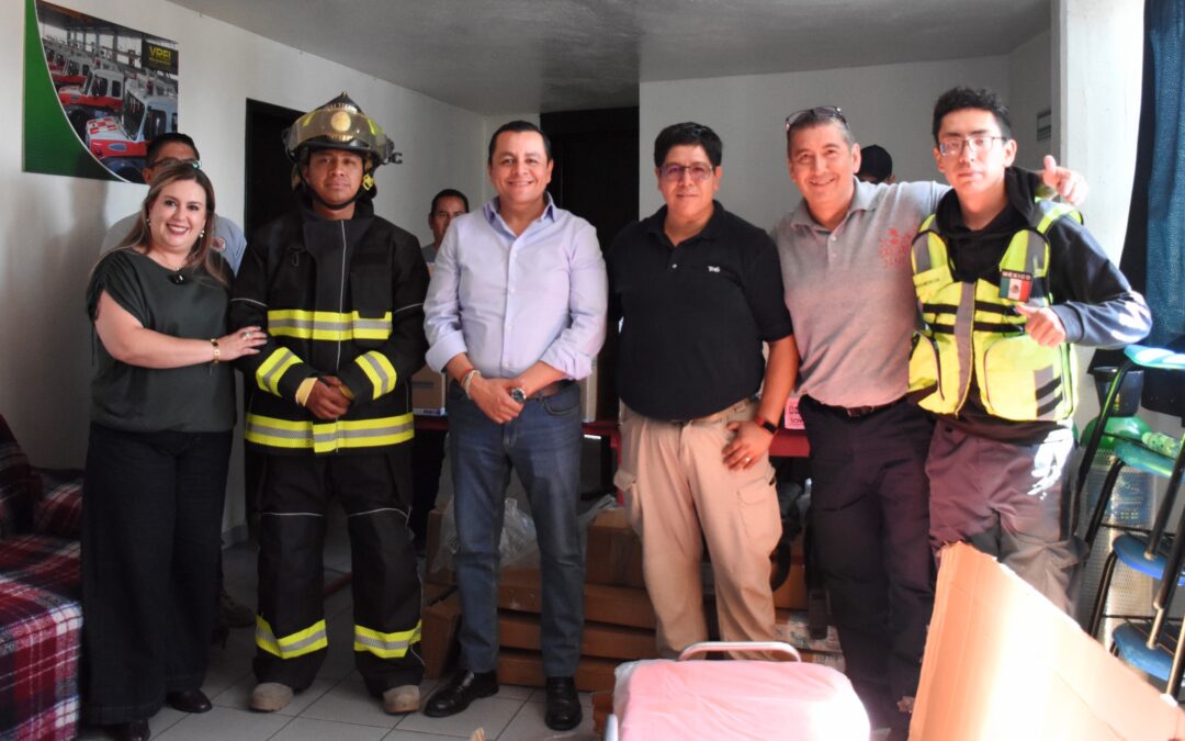 En Texmelucan, Gobierno de Juan Manuel Alonso Ramírez, equipa al Heroico Cuerpo de Bomberos y de Servicios Prehospitalarios