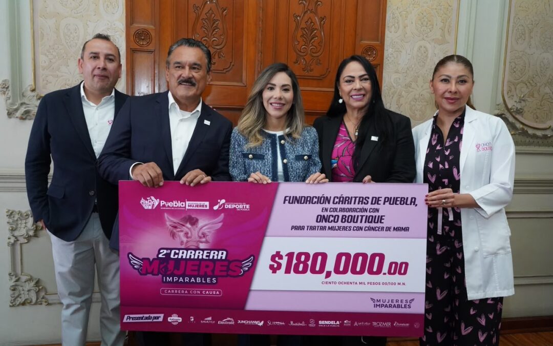 Gobierno de Pepe Chedraui entrega donativos de la 2da. Carrera Mujeres Imparables en favor de las poblanas