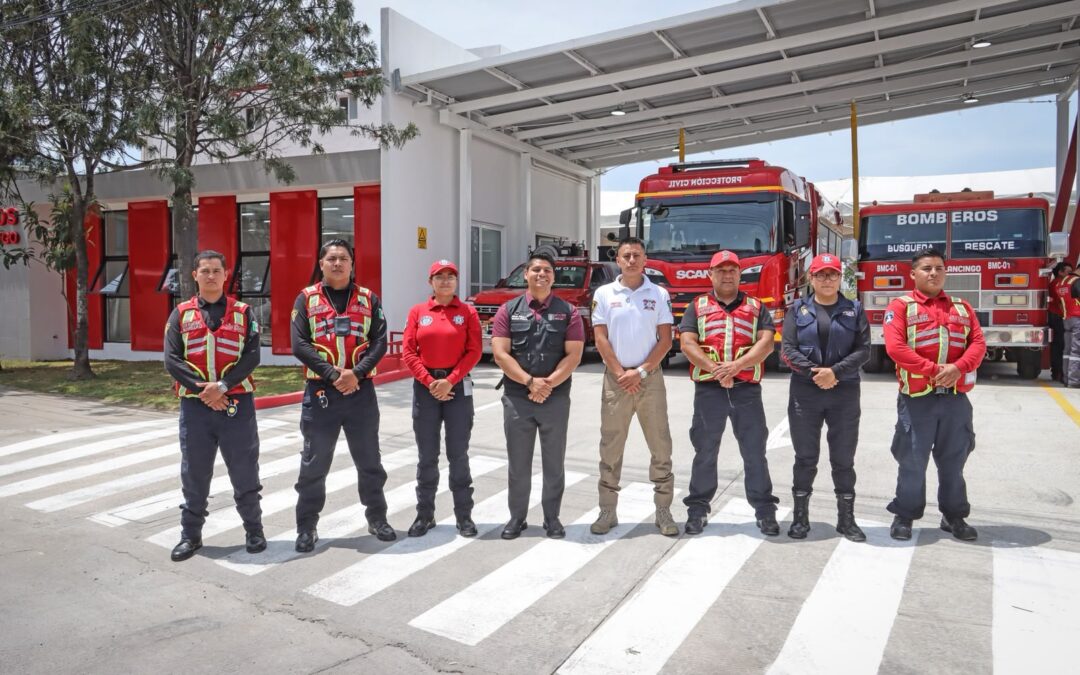 Omar Muñoz inaugura primera Estación de Bomberos en Cuautlancingo