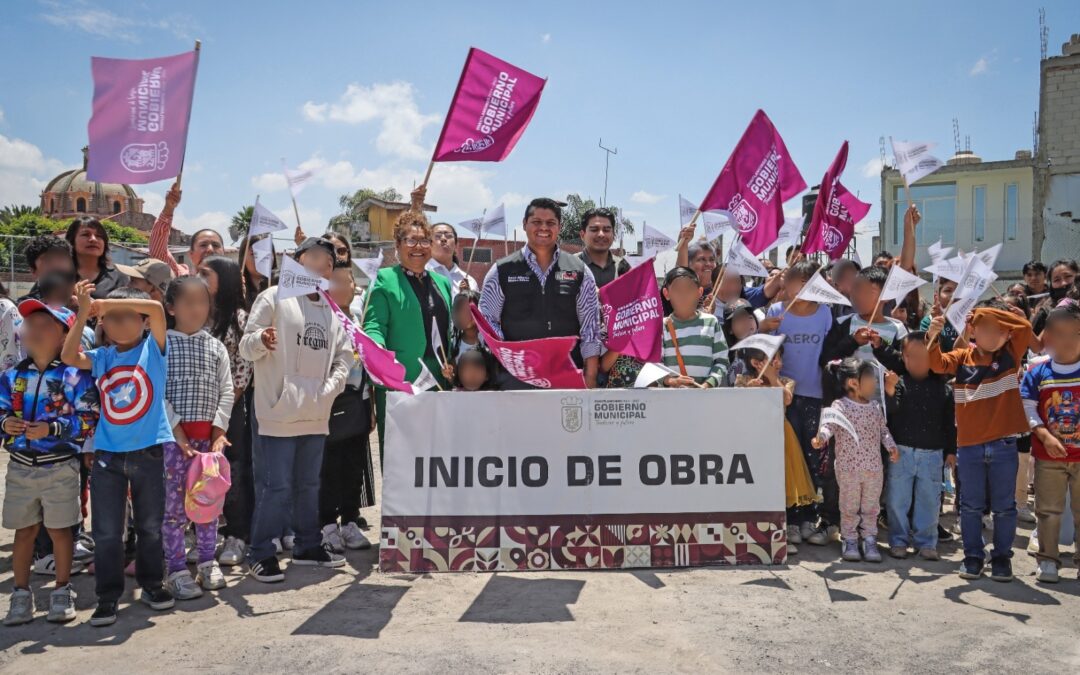 En Cuautlancingo Omar Muñoz inicia construcción del Parque de las Infancias