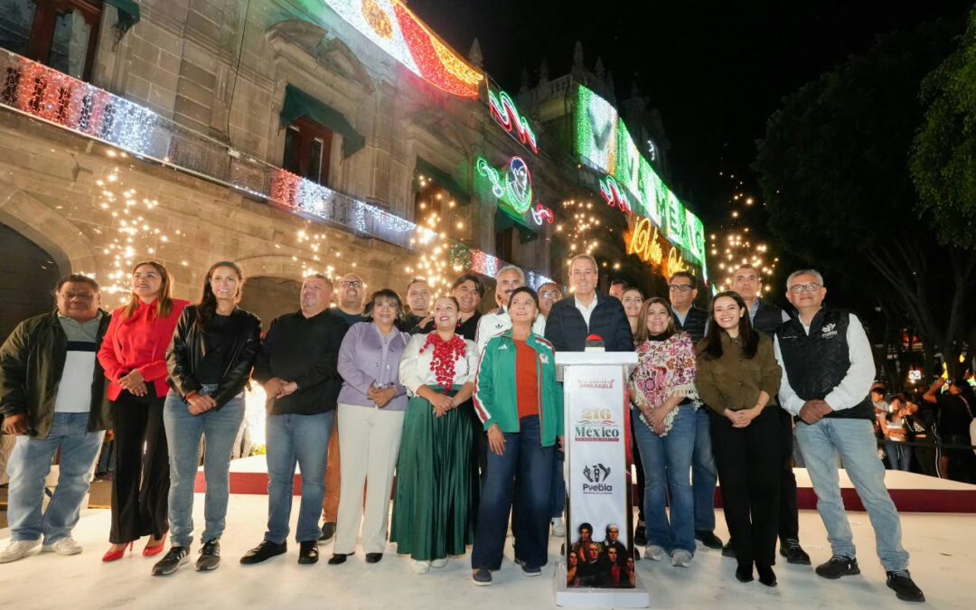 En la capital de Puebla encabeza Pepe Chedraui encendido por Fiestas Patrias