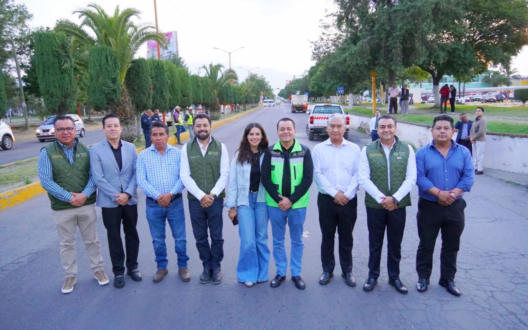Gobierno de Texmelucan y SOSAPATEX inicia rehabilitación de drenaje y agua potable en boulevard Xicoténcatl