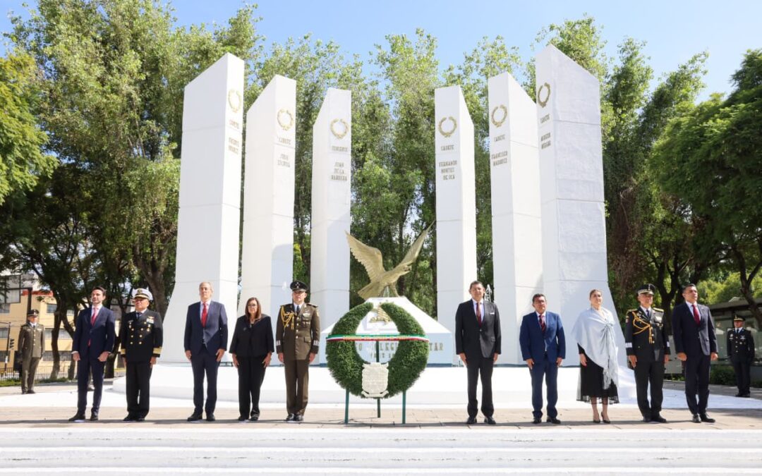 El gobernador Alejandro Armenta Mier encabezó la Ceremonia Conmemorativa por el 179 Aniversario de la Gesta Heroica de los Niños Héroes de Chapultepec.
