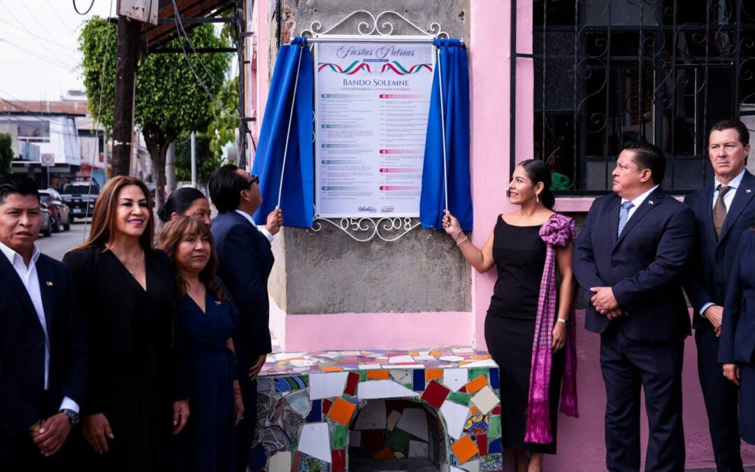 En San Andrés Cholula convoca Lupita Cuautle a fortalecer la conciencia nacional durante el mes patrio