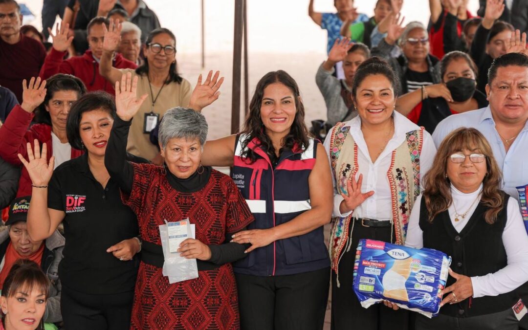 Un apoyo que cambia vidas: Lupita Cuautle beneficia a 161 familias en San Andrés Cholula