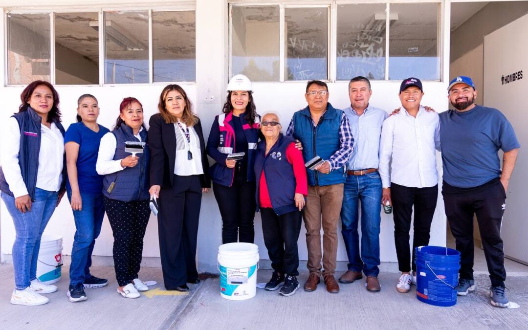 Invierte Lupita Cuautle en mejores espacios educativos para las y los estudiantes de San Andrés Cholula